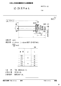 HB 3736-1986 KΠ-204用冲头