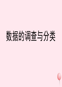 四年级数学上册 三 统计 16《数据的调查与分类》教学课件 浙教版