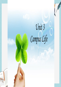 语文版中职英语(基础模块-上册)Unit-3《Campus-Life》ppt课件1