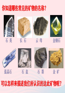 四年级科学下册 4 岩石和矿物 4 观察描述矿物课件 教科版