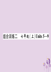 四川省南充市2019中考英语二轮复习 第一部分 教材知识梳理篇 七上 Units 5-9综合练课件 