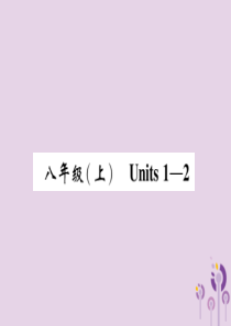 四川省南充市2019中考英语二轮复习 第一部分 教材知识梳理篇 八上 Units 1-2精讲精练课件