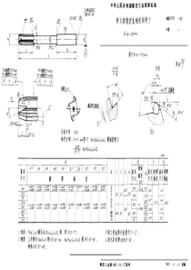 HB 3530-1985 带刃倾角的直柄机用铰刀 d=6~20mm