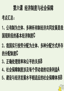 上海市高中政治 第六课 经济制度与社会保障课件 沪教版