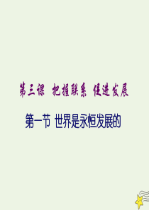 上海市高三政治 第三课 把握联系 促进发展课件 沪教版