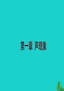 山西省2020年中考物理一轮复习 基础考点一遍过 第一章 声现象课件