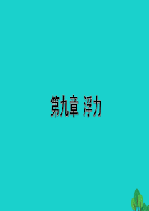 山西省2020年中考物理一轮复习 基础考点一遍过 第九章 浮力课件