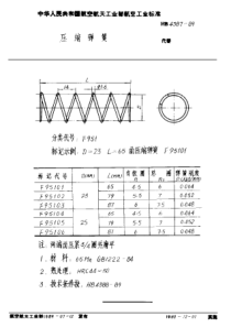 HB 4387-1989 压缩弹簧