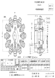 HB 3340-1981 4-12弧齿锥齿轮单面盘铣刀(试行)