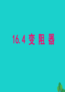 山东省临朐县九年级物理全册 16.4变阻器课件2（新版）新人教版