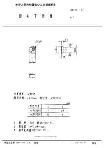 HB 3951-1987 切头T形键