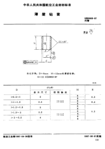 HB 3933-1987 薄壁钻套