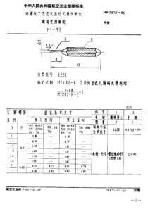 HB 3875-1985 内螺纹底孔光滑塞规