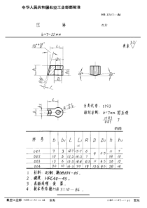 HB 3707-1986 压块 b=7~22mm