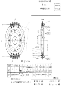 HB 3349-1981 18弧齿锥齿轮双面盘铣刀(试行)