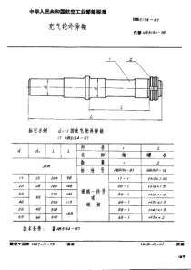 HB 3134-1987 充气轮外伸轴