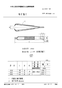 HB 3088-1989 钳式镊子