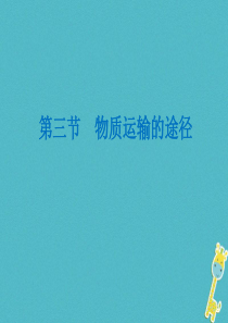 山东省安丘市七年级生物下册 3.3.3物质运输的途径课件 （新版）济南版