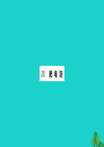 三年级语文下册 第六单元 20 肥皂泡预习课件 新人教版