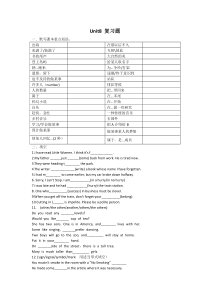 初中八年级英语下册-U8期末复习卷