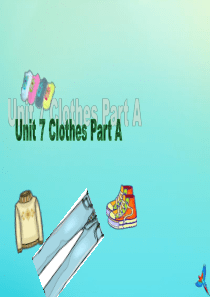 三年级英语下册 Unit 7 Clothes（2）Part B课件1 闽教版（三起）