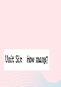 三年级英语下册 Unit 6 How many Part A（第二课时）习题课件 人教PEP版