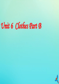 三年级英语下册 Unit 6 Clothes（1）Part B课件1 闽教版（三起）