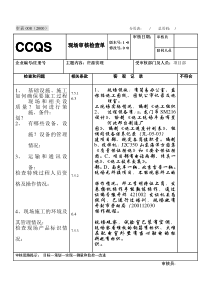 项目部审核表实例