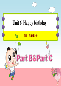 三年级英语上册 Unit 6 Happy birthday! PB Let’s talk课件 人教p