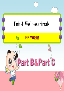 三年级英语上册 Unit 4 We love animals PC课件 人教pep