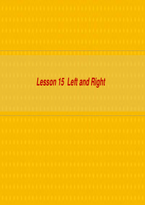 三年级英语上册 Unit 3 Body and Feelings lesson 15 left an