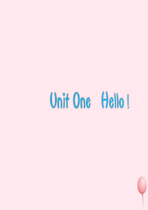 三年级英语上册 Unit 1 Hello Part B第1课时习题课件 人教PEP