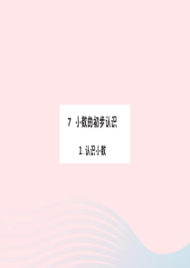 三年级数学下册 7 小数的初步认识 1 认识小数作业课件 新人教版