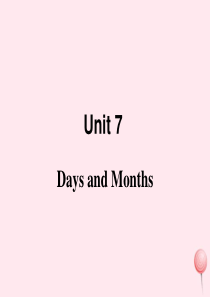 七年级英语上册 Unit 7 Days and Months Lesson 42 Happy Hol