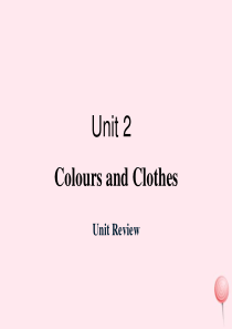 七年级英语上册 Unit 2 Colours and Clothes Unit Review教学课件