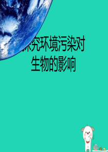 七年级生物下册 4.7.2《探究环境污染对生物的影响》课件 （新版）新人教版