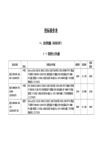 第三章投标报价表