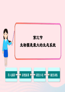 七年级生物上册 第一单元 第二章 第三节 生物圈是最大的生态系统课件 （新版）新人教版