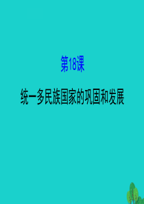 七年级历史下册 第三单元 明清时期：统一多民族国家的巩固与发展 第18课统一多民族国家的巩固和发展习