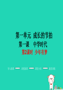 七年级道德与法治上册 第一单元 成长的节拍 第一课 中学时代 第2框 少年有梦教学课件 新人教版