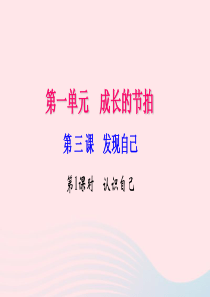 七年级道德与法治上册 第一单元 成长的节拍 第三课 发现自己（第1课时 认识自己）习题课件 新人教版