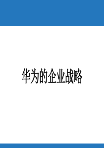 华为的企业战略