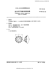 GB 9074.28-88 组合件用锥形锁紧垫圈