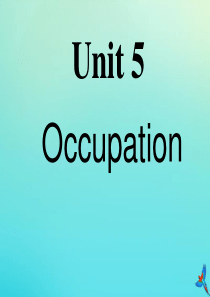 六年级英语下册 Unit 5 Occupation Part A课件2 闽教版（三起）