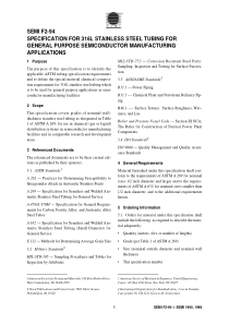 SEMI F2-94 SPECIFICATION FOR 316L STAINLESS STEEL 