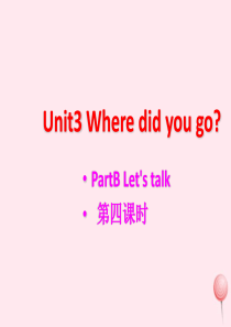 六年级英语下册 Unit 3 Where did you go PartB Lets talk课件 