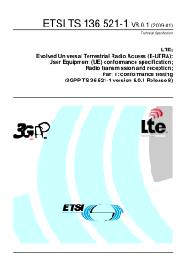 ETSI TS 136 521-1 V8.0.1 (2009-01) LTE; Evolved Un