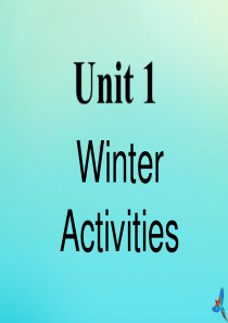 六年级英语下册 Unit 1 Winter Activities Part A课件2 闽教版（三起）