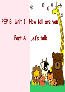 六年级英语下册 Unit 1 How tall are you Part A Lets talk课件