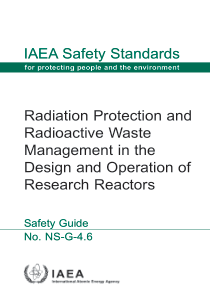 IAEA No. NS-G-4.6-2009 Radiation Protection and Ra